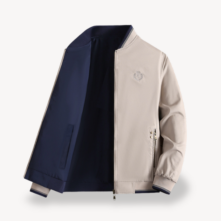 Stilla | Herre Let Vendbar Bomberjakke - Slim Fit, Flere Farver
