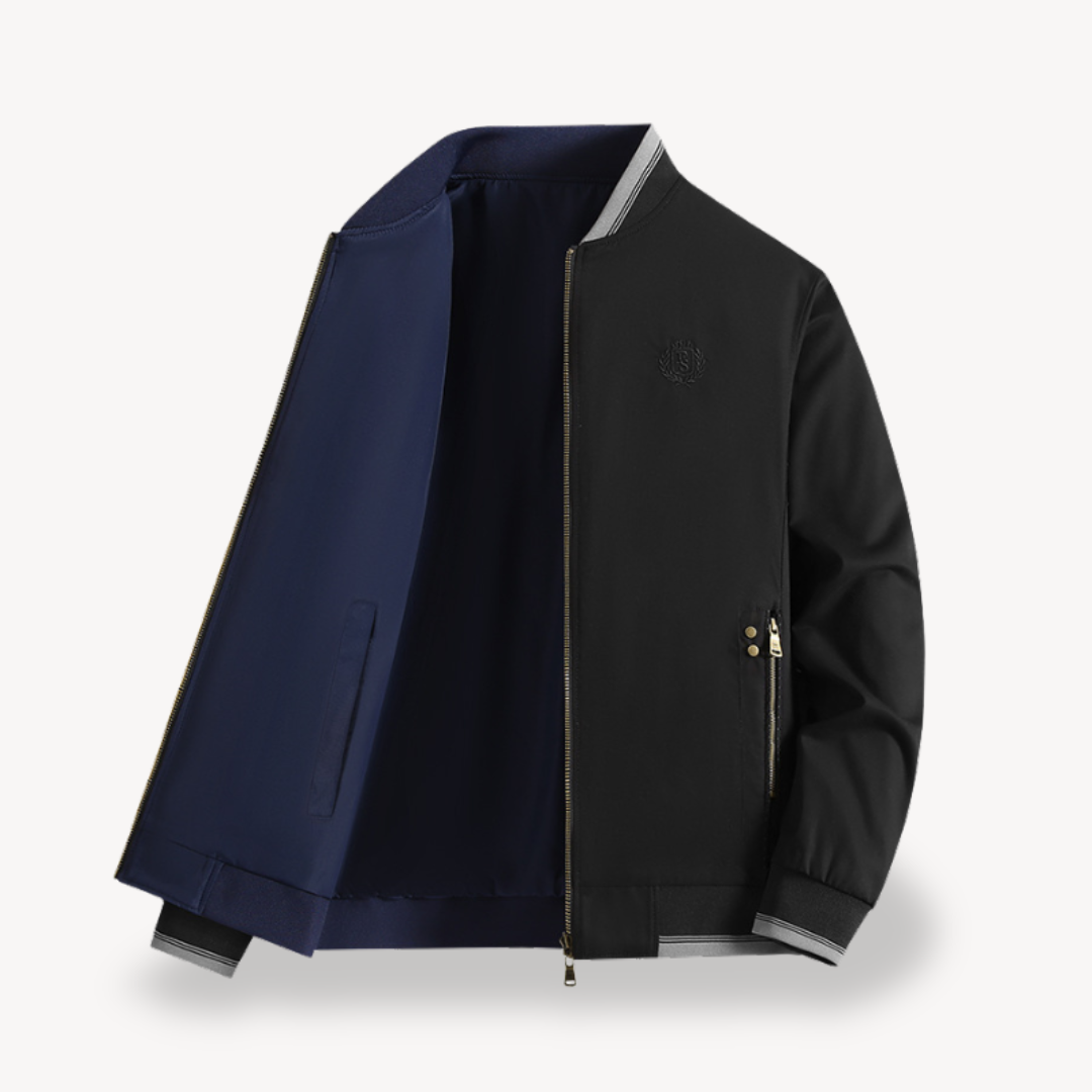 Stilla | Herre Let Vendbar Bomberjakke - Slim Fit, Flere Farver
