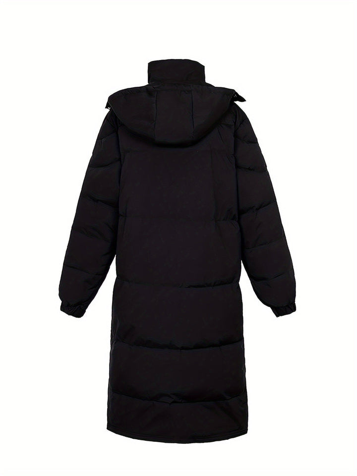 Stilla | Herre Lange Vinterjakke: Varme Polstret Loose Fit Lynlås Design