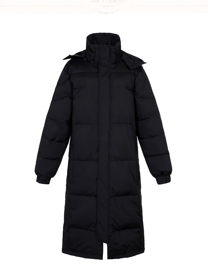 Stilla | Herre Lange Vinterjakke: Varme Polstret Loose Fit Lynlås Design