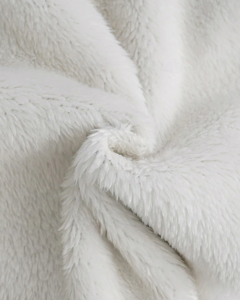 Stilla | I fleece med bogstavtryk