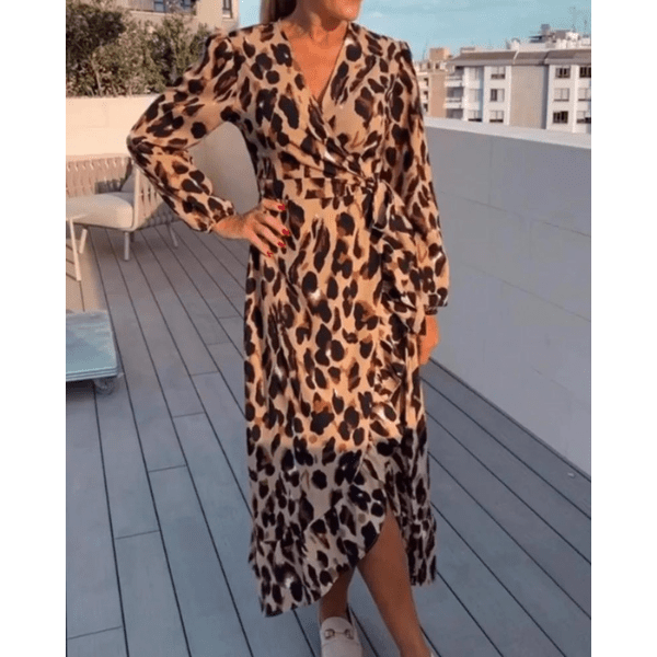 Stilla | Vinkjole med leopardmønster
