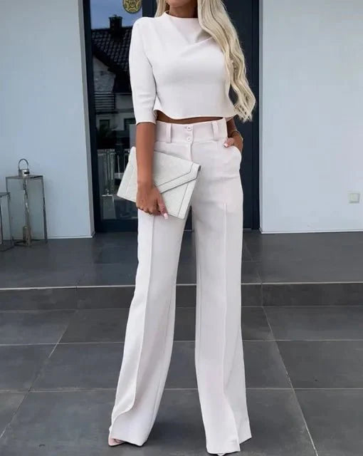 Stilla | Cropped Top og Bukser Sæt