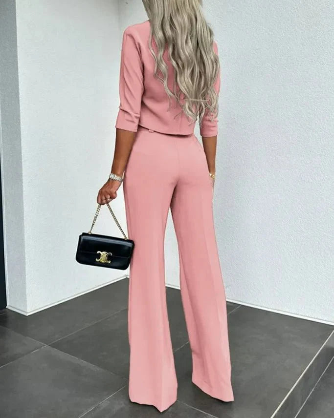Stilla | Cropped Top og Bukser Sæt