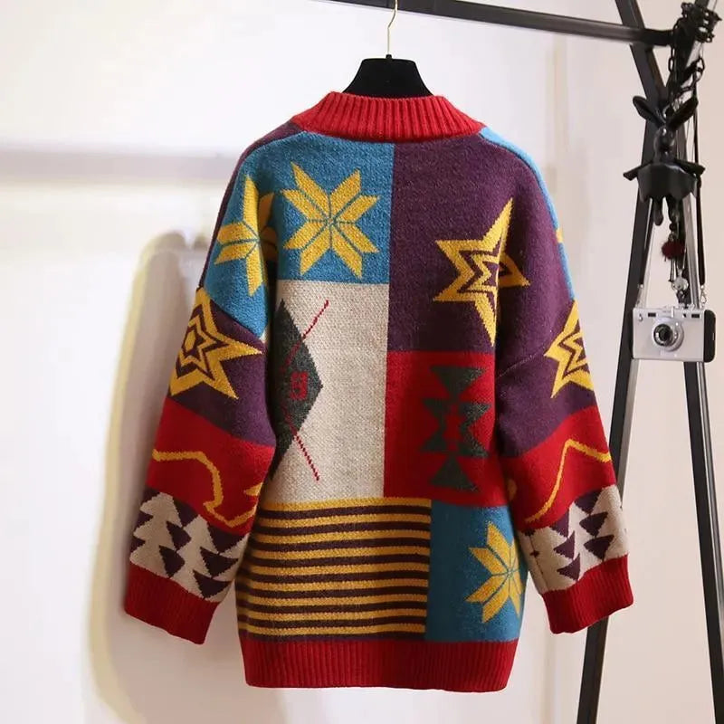 Stilla | Farve Strikjakke Pullover til kvinder