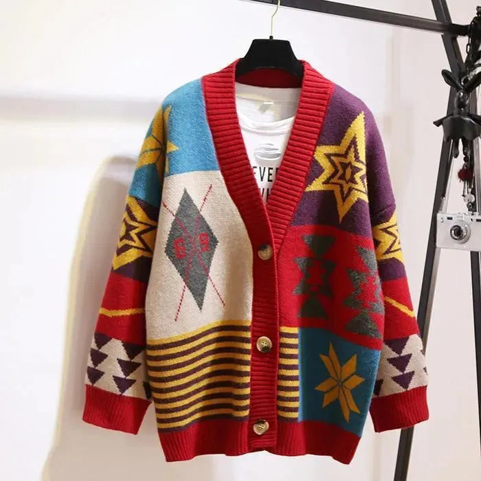 Stilla | Farve Strikjakke Pullover til kvinder