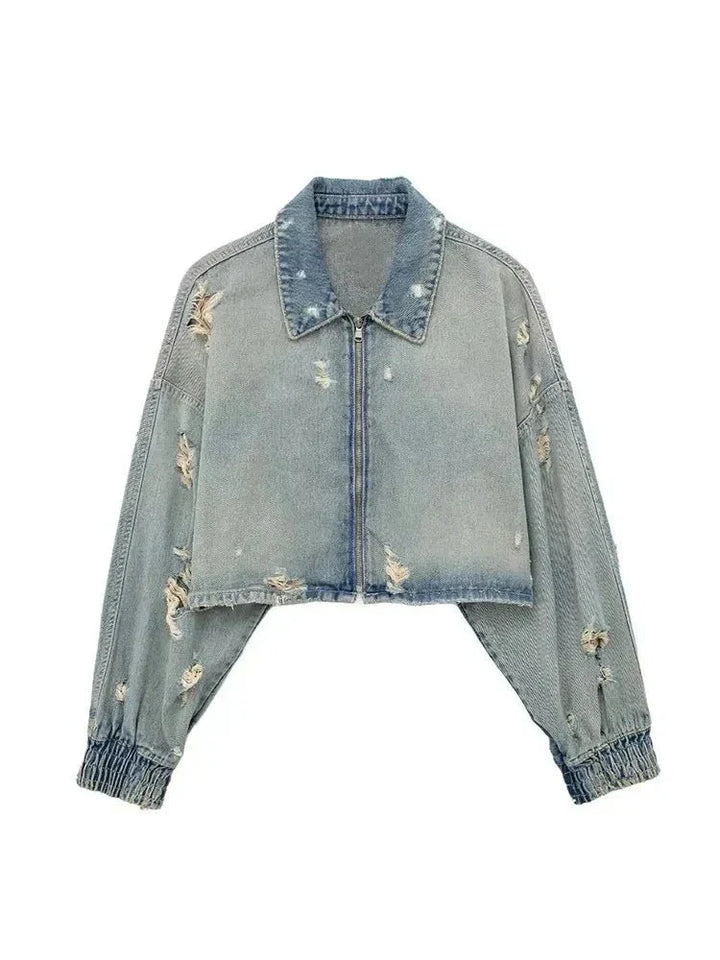 Stilla | Jeansjakke i Used-Look