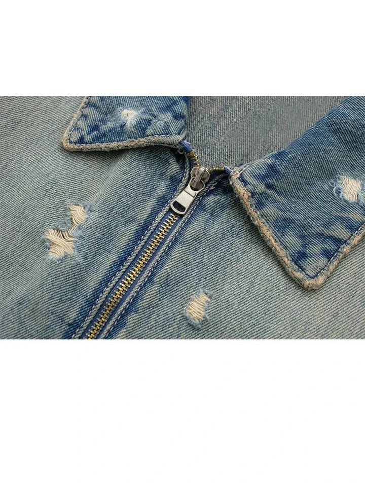 Stilla | Jeansjakke i Used-Look