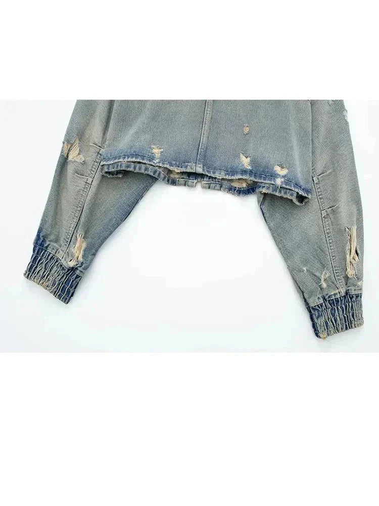 Stilla | Jeansjakke i Used-Look