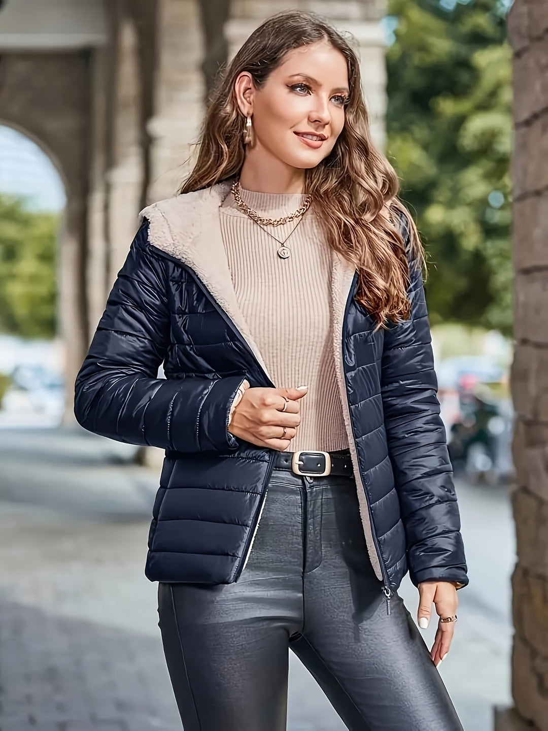 Stilla | Varm Polstret Hoodie-Jakke