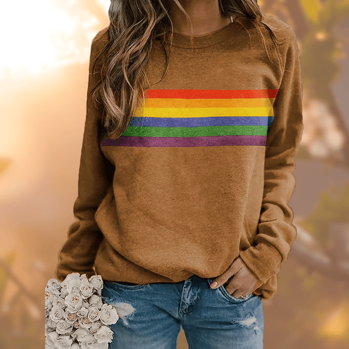 Stilla | Regnbuestribe Sweatshirt