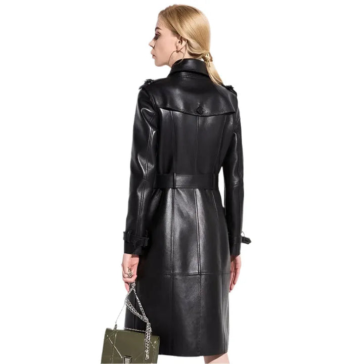 Stilla | NYC Læder Trenchcoat til Damer