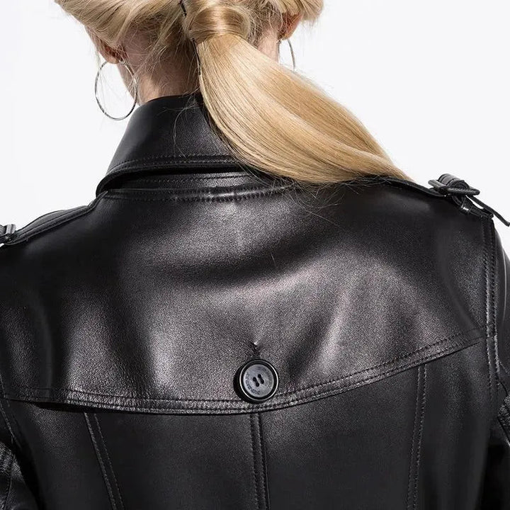 Stilla | NYC Læder Trenchcoat til Damer