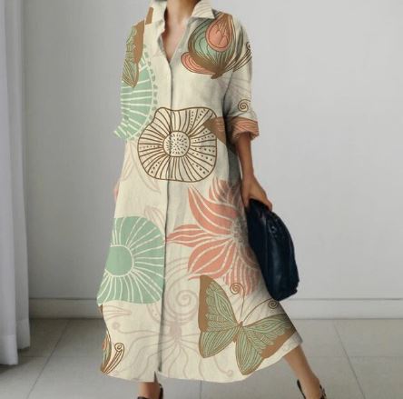 Stilla | Elegante V-hals Sommer Kjole