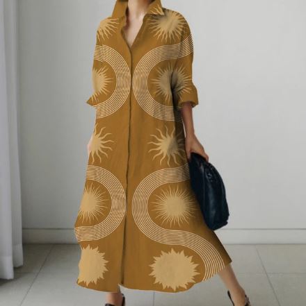 Stilla | Feminint Design Elegante Skjortekjole Til Kvinder
