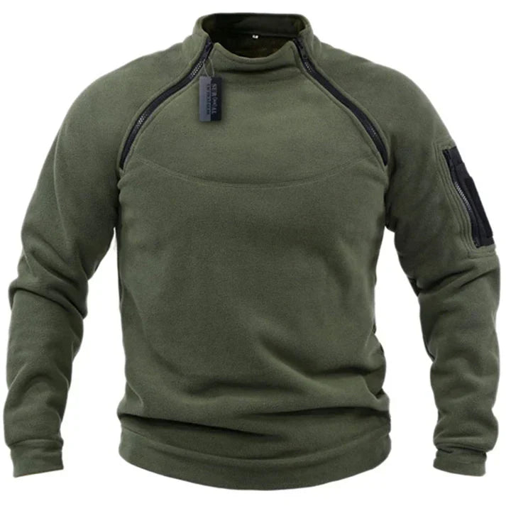 Stilla | Herres fleece hoodie med lynlås