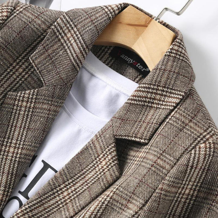 Skovae | Kontor Dame Ternet Blazer Langærmet Casual Jakke