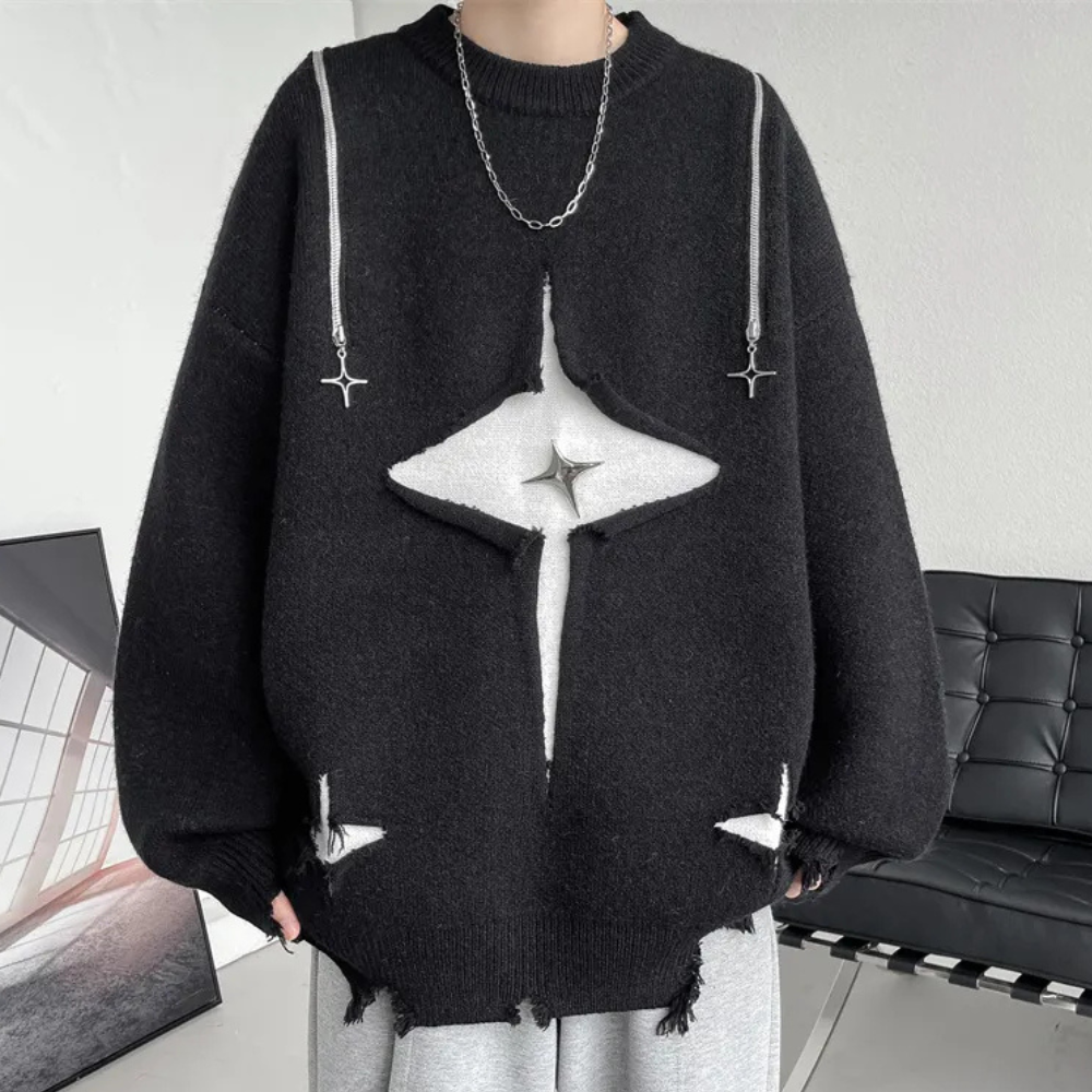 Stilla | Løs Rundhals Sweater til Mænd