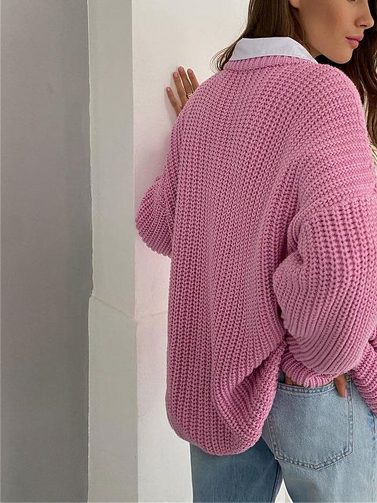 Stilla | Plus size grovstrik pullover til damer