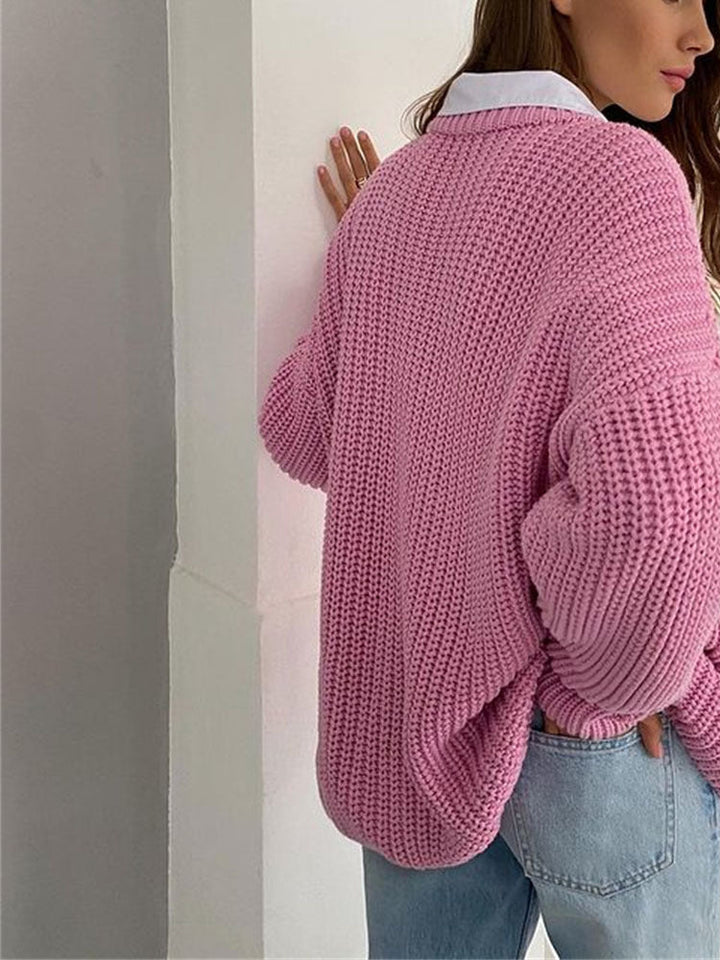 Stilla | Plus size grovstrik pullover til damer