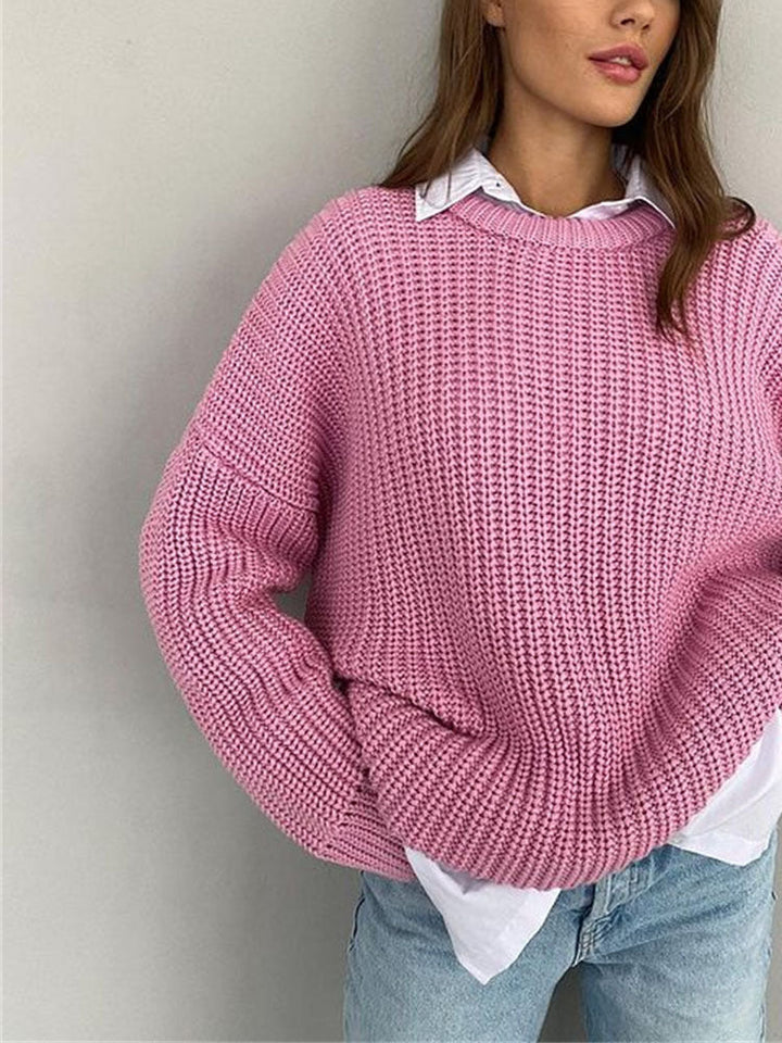 Stilla | Plus size grovstrik pullover til damer