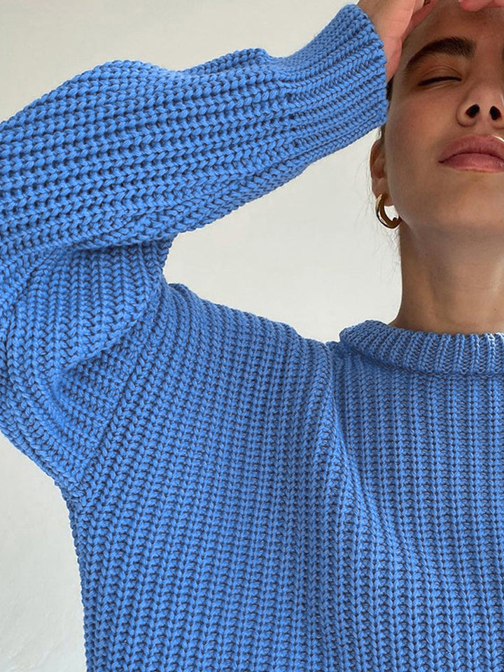 Stilla | Plus size grovstrik pullover til damer