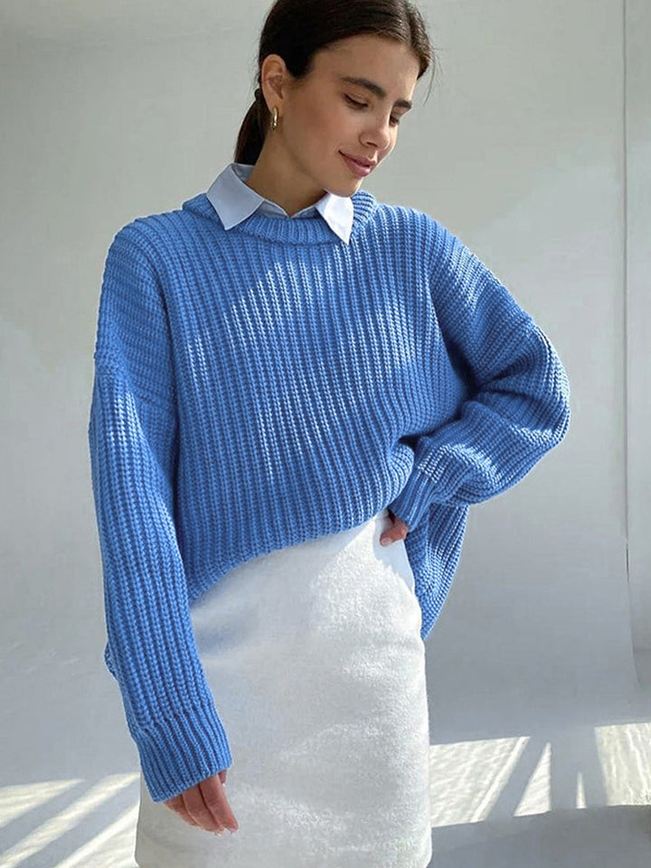 Stilla | Plus size grovstrik pullover til damer