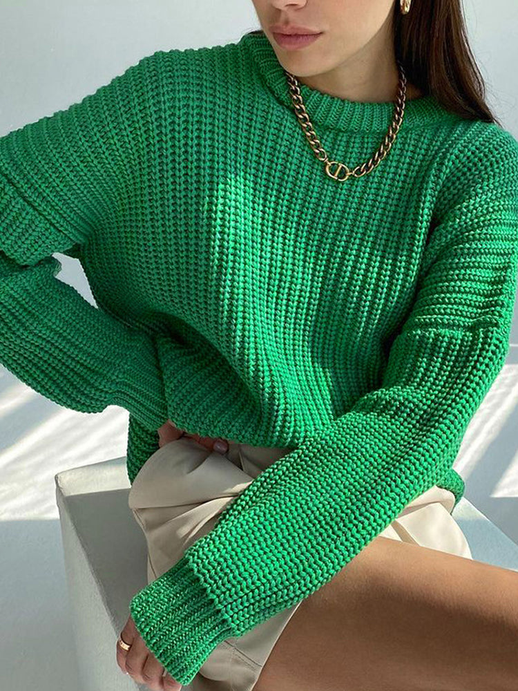 Stilla | Plus size grovstrik pullover til damer
