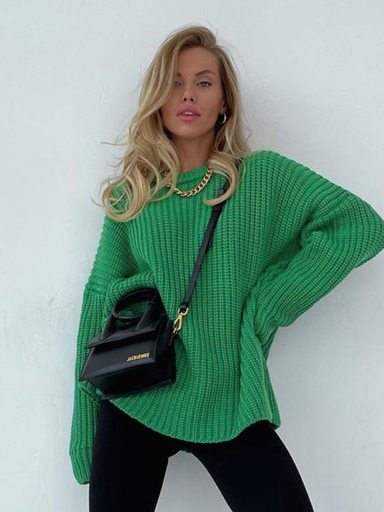 Stilla | Plus size grovstrik pullover til damer
