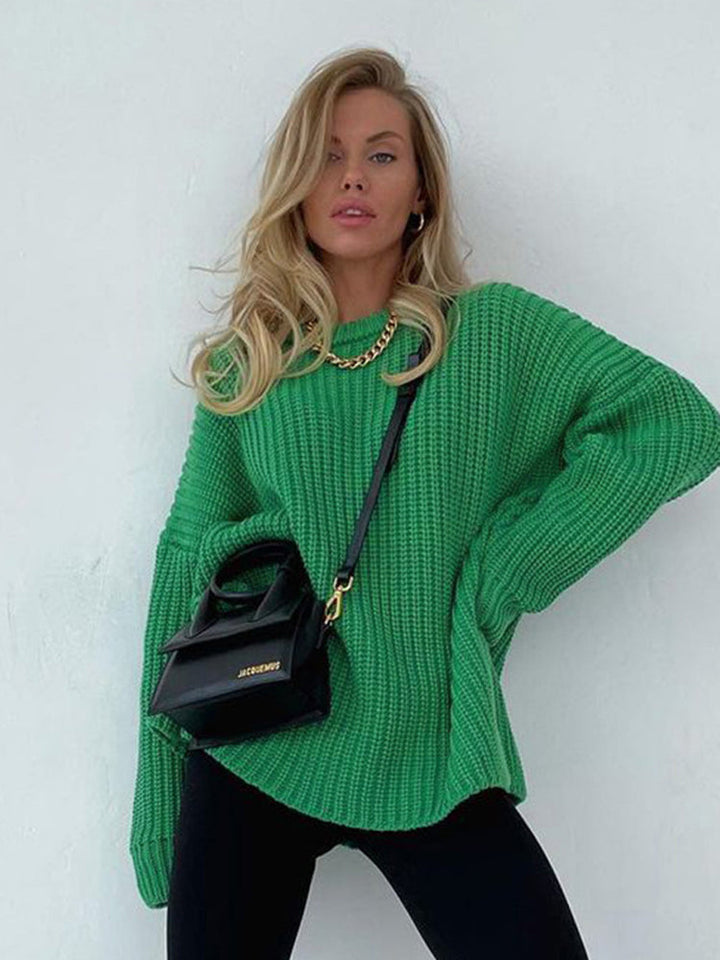 Stilla | Plus size grovstrik pullover til damer