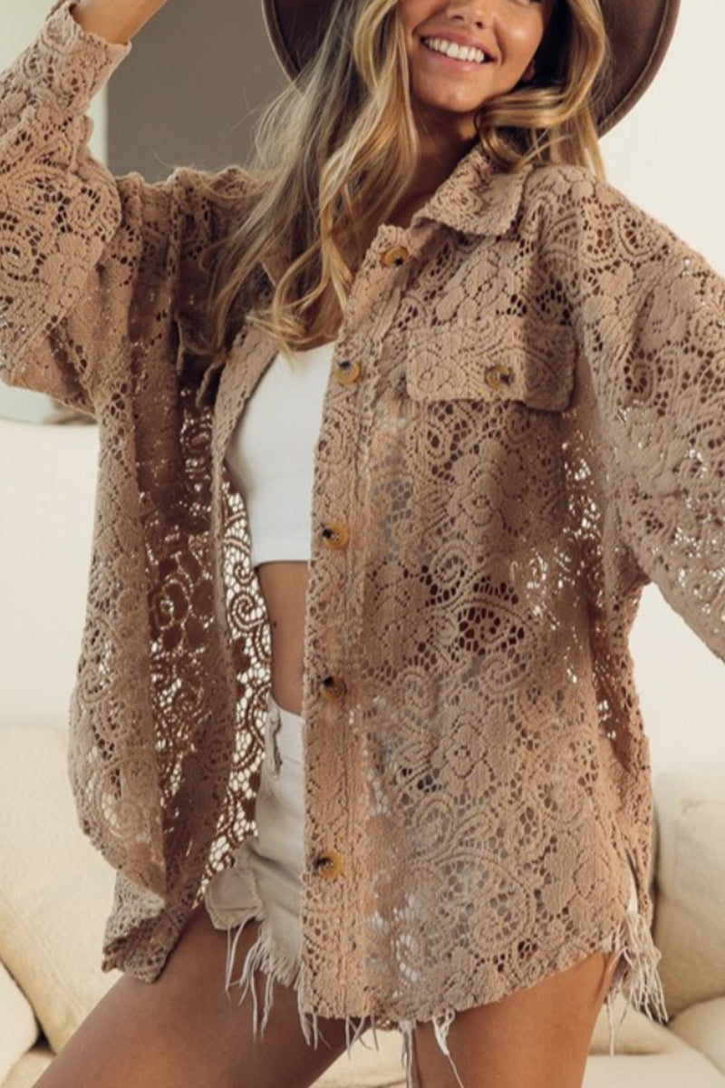 Stilla | Sweet Love Overstørrelse Blonde Shacket