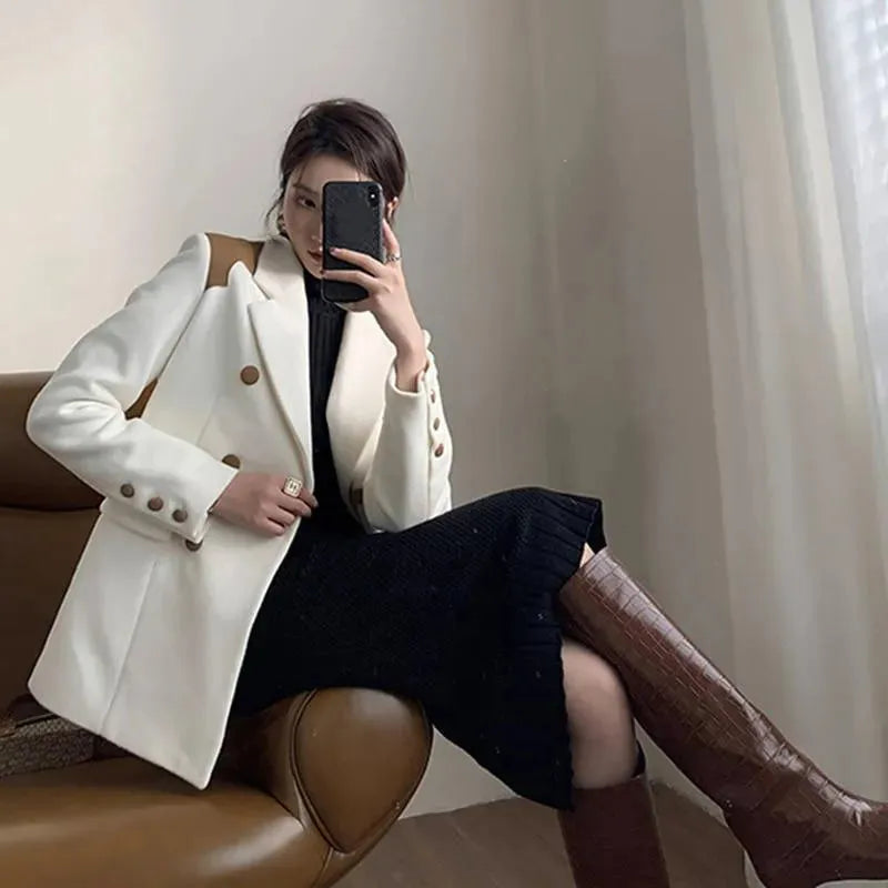 Stilla | Størrelse luksus blazer damer - afslappet - patchwork