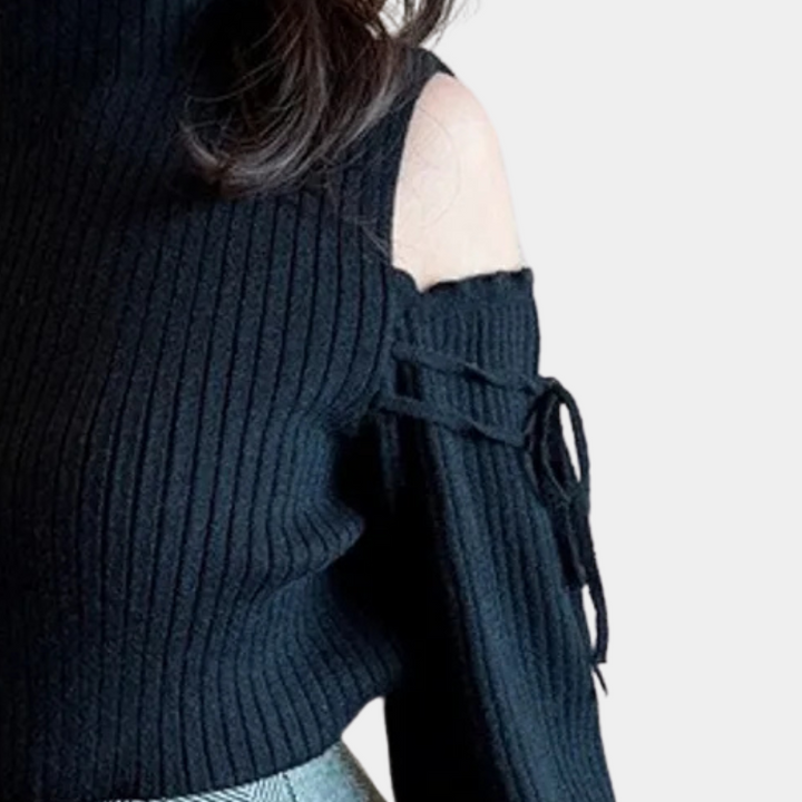 Stilla | Elegant Sweater med Åben Skuldre til Kvinder