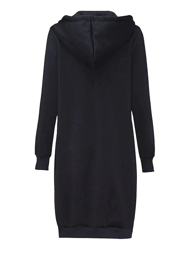 Stilla | Knæ-længde Zip-Up Hoodie