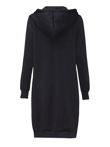Stilla | Knæ-længde Zip-Up Hoodie