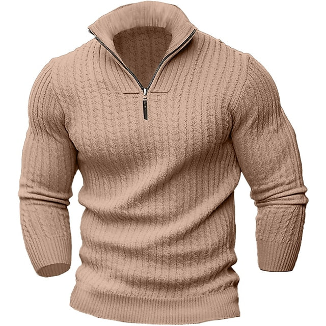 Stilla | Trendy Pullover med Lynlås til Mænd