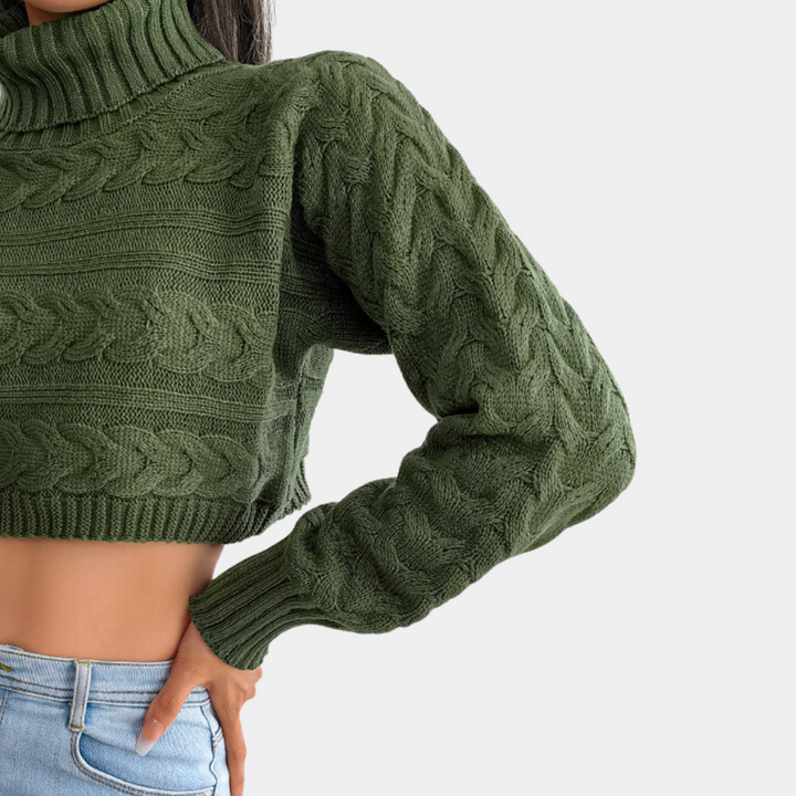Stilla | Luksuriøs Afgrøde-Sweater til Kvinder