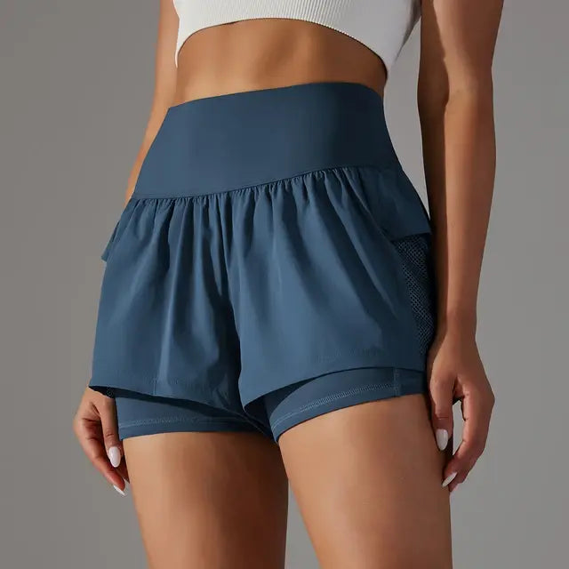 Skovae | Gym Sport Løbe Shorts til Damer med Høj Talje