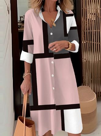 Stilla | Elegante Casual Skjorte Kjole