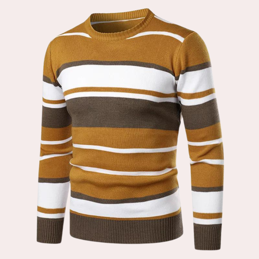Stilla | Stribet Sweater til Mænd