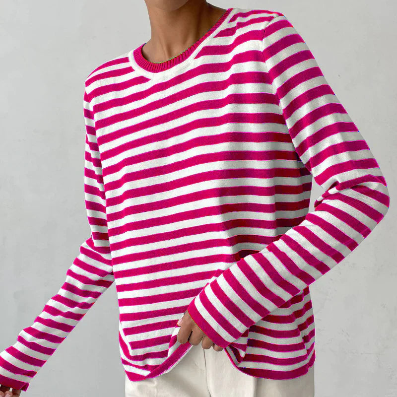 Stilla | Elegant Stribet Sweater