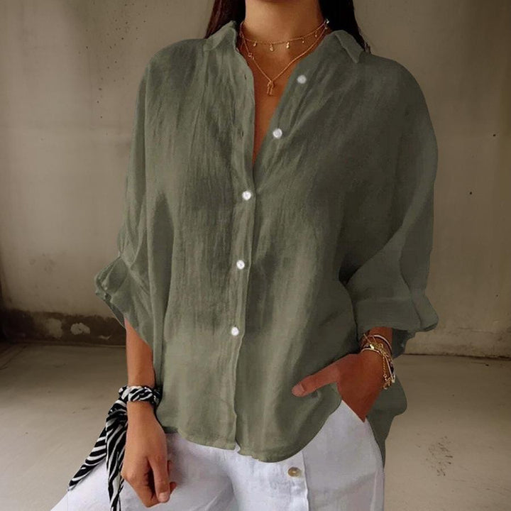 Stilla | Elegant linned blouse