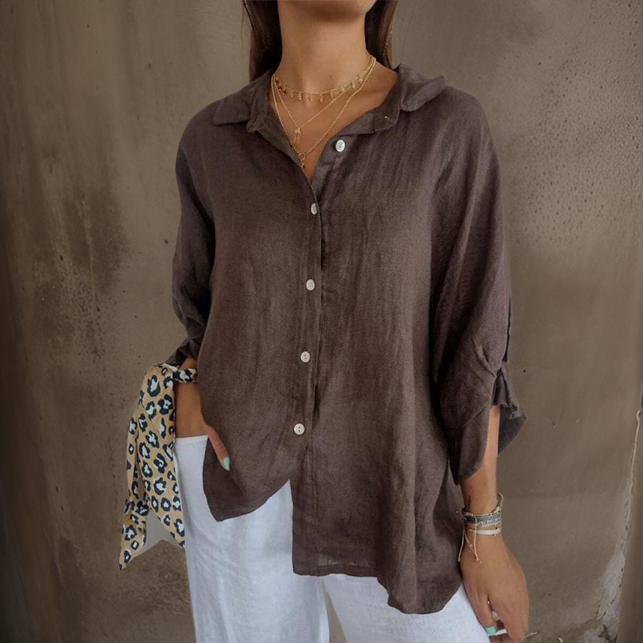 Stilla | Elegant linned blouse