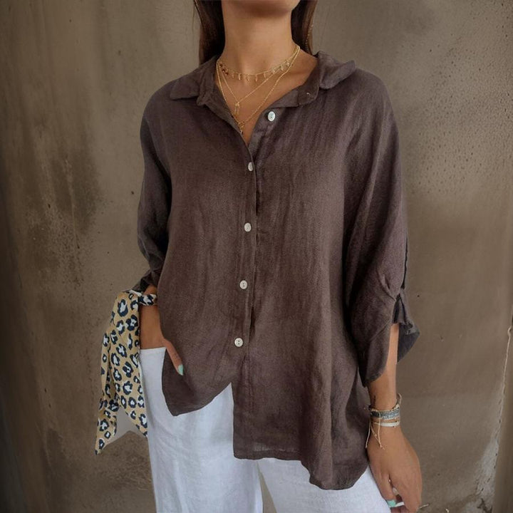 Stilla | Elegant linned blouse