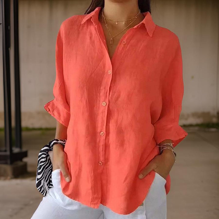 Stilla | Elegant linned blouse