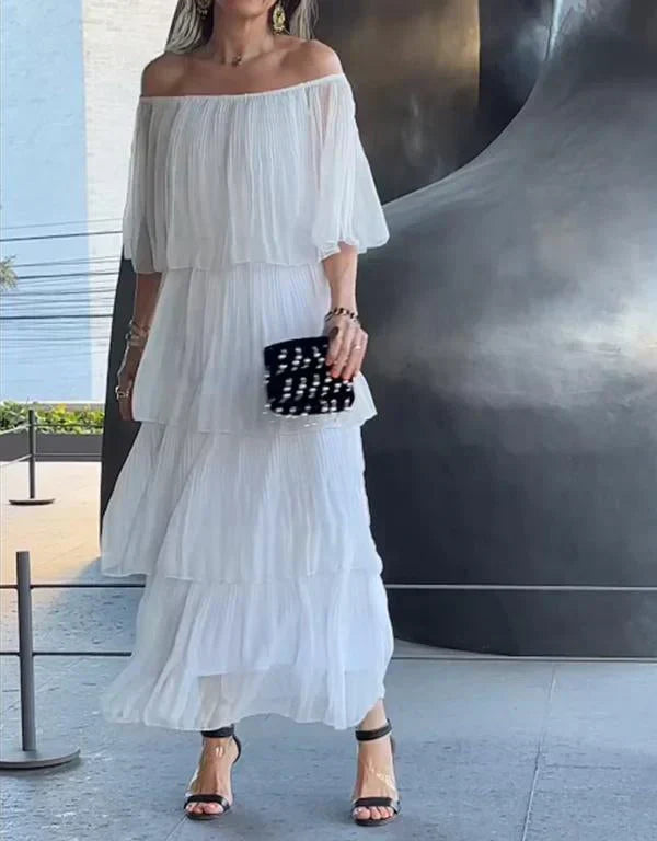 Stilla | Elegante Lang Chiffon Kagekjole