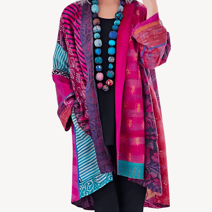 Stilla | Mønstret Kimono-Cardigan til kvinder