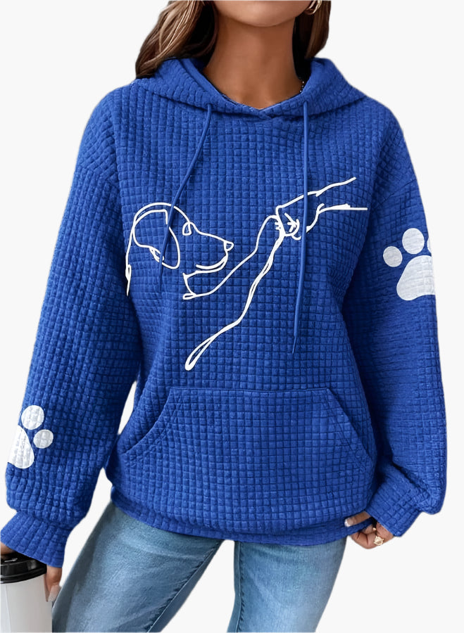 Stilla | Hættetrøje med Hundemotiv - Behagelig Hoodie til Hundeelskere, Fritid & Hverdag