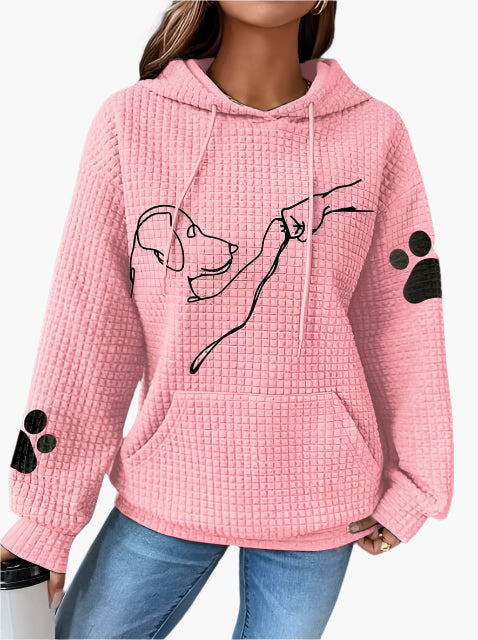 Stilla | Hættetrøje med Hundemotiv - Behagelig Hoodie til Hundeelskere, Fritid & Hverdag