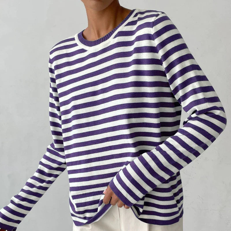 Stilla | Elegant Stribet Sweater
